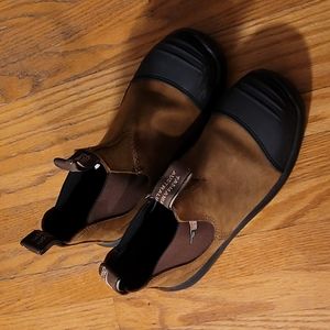 Blundstones, tan, hardtoe, Womens usa 7